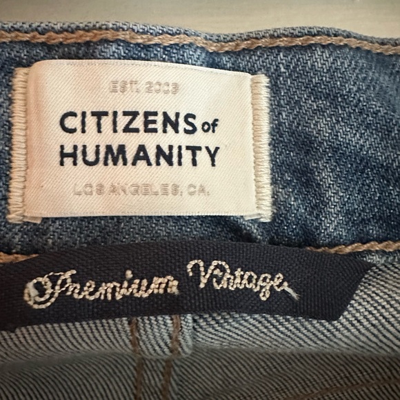 CITIZENS OF HUMANITY DAPHNE CROP SIZE 24 STRAIGHT LEG JEANS - Picture 6 of 7